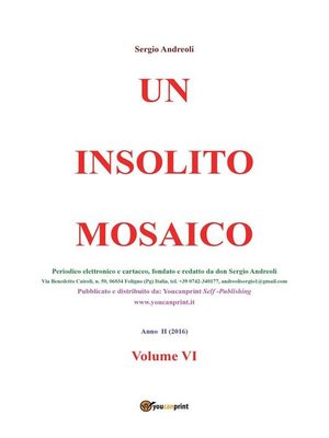 cover image of Un insolito mosaico. Volume VI